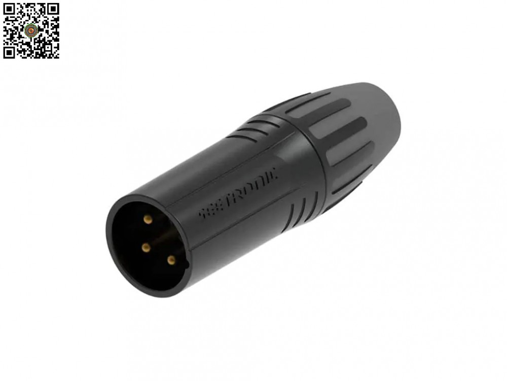 Jack Canon Đực Seetronic SCMM3-BG